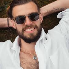 St Christopher Mosaic Border Sterling Silver Necklace