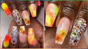 Discover pinterest's 10 best ideas and inspiration for neon acrylic nails. Watch Me Work Neon Orange And Yellow Acrylic Nail Design Youtube