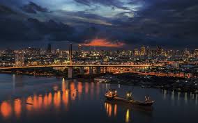 Papel pintado estrellado, universo, vía láctea Descargar Fondos De Pantalla 4k Bangkok Paisajes Nocturnos Puerto Barcaza Tailandia Asia Monitor Con Una Resolucion 3840x2400 Imagenes De Escritorio