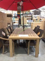 Maybe you would like to learn more about one of these? 7pc Teak Dining Set With Woven Stacking Arm Chairs Costcochaser