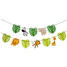 Decoración otoñal con hojas de árboles. Hojas De Papel Animales Bunting Bandera De La Bandera Que Cuelga La Bandera Apoyo De La Foto Cumpleanos Decoraciones Guirnaldas El Partido Suministra La Decoracion Del Partido Juguetes Y Juegos Pancartas Guirnaldas