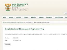 Ministry of rural development | 647 followers on linkedin. Ministry Of Rural Development And Land Reform Republic Of South Africa Land Portal