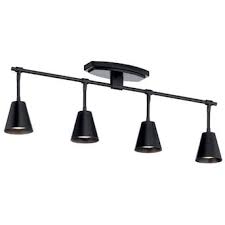 Kichler Sylvia 4 Light 30 In Black Standard Track Bar Fixed Track Light Kit Lowes Com In 2020 Track Lighting Kits Track Lighting Black Track Lighting