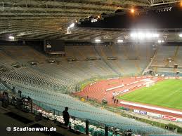 Lazio oraz as roma.stadion jest także stadionem narodowym i rozgrywają tu swoje najważniejsze spotkania reprezentacje włoch w piłce nożnej i rugby union. Fotos Stadio Olimpico Stadionwelt
