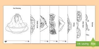 Online coloring > fast food color pictures, email pictures, and more with these fast food coloring pages. Favourite Singapore Food Colouring Pages Teacher Made