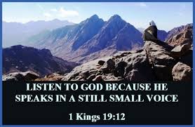 Image result for the still small voice of God