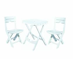 Bistro Table And Chair Set Sale Outdoor Portable Quik Fold 3 Piece Set Cafe Bistro White Table Chairs Food Truck Outdoor Bistro Set Patio Resin Patio Furniture Outdoor Bistro Set