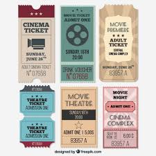Vintage Cinema Ticket Collection Cinema Ticket Ticket Design Cinema
