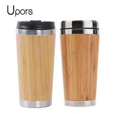 This means if you want your hot coffee to stay hot, it will stay hot …if don't worry, these mugs are a healthy alternative. Upors 450ml Natural Bamboo Travel Mug With Lid Stainless Steel Coffee Cup Tumbler Bottles Beer Coffee Mug Tea Cup Mugs Aliexpress