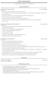 Key responsibilities of these experts are planning orders, implementing quality standards, developing production schedules, recruiting and training staff, and managing supervisors. Senior Production Manager Resume Sample Mintresume