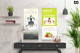Free hanging banner mockup psd to showcase your designs. Free Mock Up Hanging Roll Up Banner Free Psd Mockup New Mockup