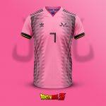 Barcelona stadium third men's soccer jersey. The Dragon Ball Z Football Jerseys