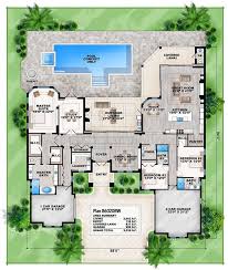 Plan 86020bw Florida House Plan With Open Layout Florida House Plans Mediterranean Style House Plans Family House Plans