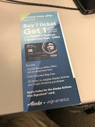 Jun 04, 2021 · the alaska airlines visa signature credit card is an airline credit card designed for frequent flyers of alaska airlines. New Free Companion Ticket Bofa Credit Card Offer Flyertalk Forums