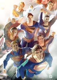 Supermen By George Evangelista Superman In 2020 Dc Comics Art Superman Art Superhero Comic