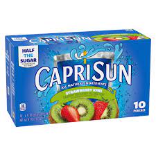 Capri Sun Strawberry Kiwi Juice Box Pouches, 10 ct Box, 6 fl oz Pouches -  Walmart.com