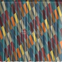 Fotovorhang Geometric Pattern In Verschiedenen Grossen Blickdicht Oder Verdunkelnd