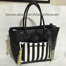 Black And White Striped Purse New 98 Steve Madden Tote Satchel Purse Chartreuse Black White Stripe Dr114535 Satchel Purse Tote Steve Madden