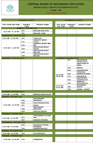 Online community for cbse, board exam students. Cbse Class 12th Exam Date Sheet 2021 Revised Cbse Board 12th Time Table