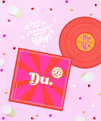 Valentinstag ist der tag der liebe! Diy Schallplatten Karte Basteln Zum Valentinstag Free Printable Diy Blog