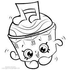 Cappella Cupcake Shopkins Season 7 Coloring Page Shopkins Colouring Pages Shopkin Coloring Pages Cupcake Coloring Pages
