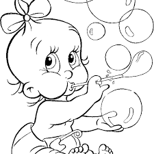 Click on any summer picture above to start coloring. Blowing Bubbles Png Baby Cute Baby Coloring Page 1038944 Vippng
