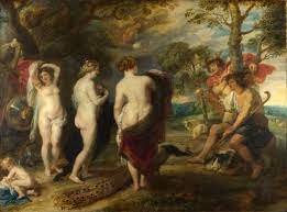 Das urteil des paris, um 1636, national gallery (london) marcantonio raimondi : Datei Rubens Judgement Of Paris Jpg Wikipedia