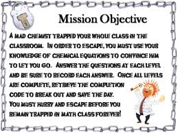Check spelling or type a new query. Balancing Chemical Equations Escape Room Teaching Resources