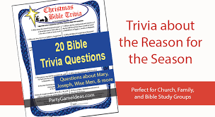 Whether you have a science buff or a harry potter fa. Christmas Bible Trivia Questions Printable Games