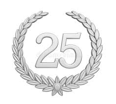 Herzliche bilder und videos zur silberhochzeit kostenlos online teilen. Lokalisiertes Silberhochzeit Konzept Laurel Wreaths 25 Jahrestag Stock Abbildung Illustration Von Rosette Jahrestag 114615490