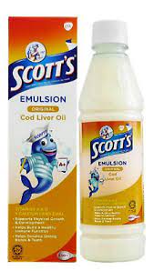 Cod liver oil is a nutritional supplement derived from liver of cod fish. 2 Bottle Scott S Emulsion Cod Liver Oil Extra Original Flavor New Halal 200ml Ebay