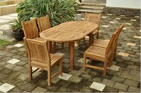 Outdoor teak dining sets make your space a place to frequently visit either to enjoy a meal or just to kick back and relax. Anderson 79 Oval Extension Table W 6 Dining Side Chairs Teakwood Central