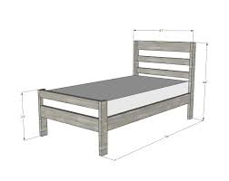 The twin size bed frame is perfect for a diy kids bed or a guest room bed. Camp Twin Bed Frame Fits Under The Camp Loft Bed Ana White