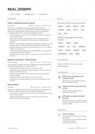 Page 1 (4.5 based on 234 votes)! Tableau Business Analyst Resume Samples A Step By Step Guide For 2021 Enhancv Com
