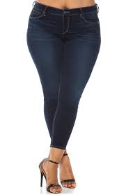 Slink Jeans Stretch Ankle Skinny Jeans Plus Size Squart