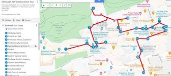 All are at the same location and to the same scale. Self Guided Edinburgh Walking Tour Map Route Audio