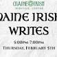 Maine Irish Writes: February event image