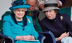 Queen Elizabeth II of The United Kingdom and her Daughter The Princess Anne  The Princess Royal