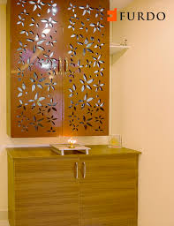 Elegant Wooden Puja Cabinet Mandir With Cutouts By Furdo Pooja Room Door Design Pooja Room Design Room Door Design