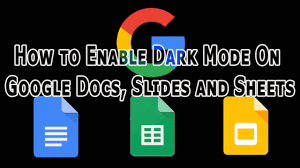 Available in png and svg formats. How To Enable Dark Mode On Google Docs Slides And Sheets