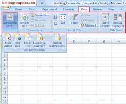 Now, press alt + f11 keys 3. Microsoft Excel 2007 Data Tab Softknowledge S Blog