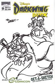 11 darkwing duck pictures to print and color. Darkwing Duck Launchpad Mcquack By James Silvani Eccc 2011 In Donald Munsell S Disney Characters Comic Art Gallery Room