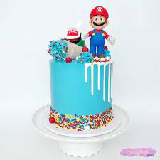 Below is the picture of my first ever fbt cake! Sprinkle Shop On Instagram M A R I O D R I P Sprinkleshop Sprinkles Dripcake Birthdaycake Butterc Mario Birthday Cake Mario Bros Cake Super Mario Cake