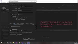 You can now retrograde the project down another step by repeating the processes. How To Change Bitrate From Adobe After Effects Youtube