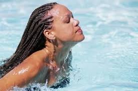 I'm not a huge fan of parting hair down the middle from front to. Black Hair Care For Swimmers Natural Hair Styles Hair Styles African American Hairstyles