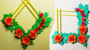 #paperwallhanging#paperflower#walldecora beautiful decoration for your home. Easy Paper Flower Decoration At Home Paper Flower Wall Hanging Diy Wall Hanging Flower Wall Paper Flower Decor Flower Wall