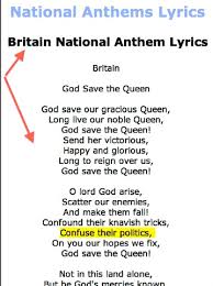 It was released as the band's second single and was later included on their. Lyrics Center England National Anthem Lyrics Full