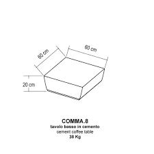 Classic coffee table o ur classic coffee tables are constructed with mitered corners and mortise and tenon joinery. Minimalist Design Coffee Table Comma 8 Lovecement Fiber Reinforced Concrete Fiber Reinforced Concrete Base Square