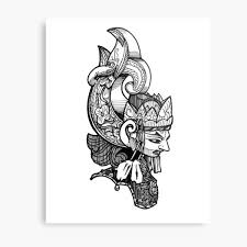 Komikus yang menampilkan petruk dan gareng? Wayang Metal Prints Redbubble