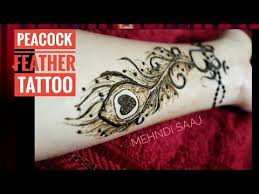 Diy Peacock Feather Mehndi Design Feather Henna Design Mor Pankh Tattoo Mehndi Mehndi Saaj Youtube In 2020 Mehndi Designs New Mehndi Designs Mehedi Design